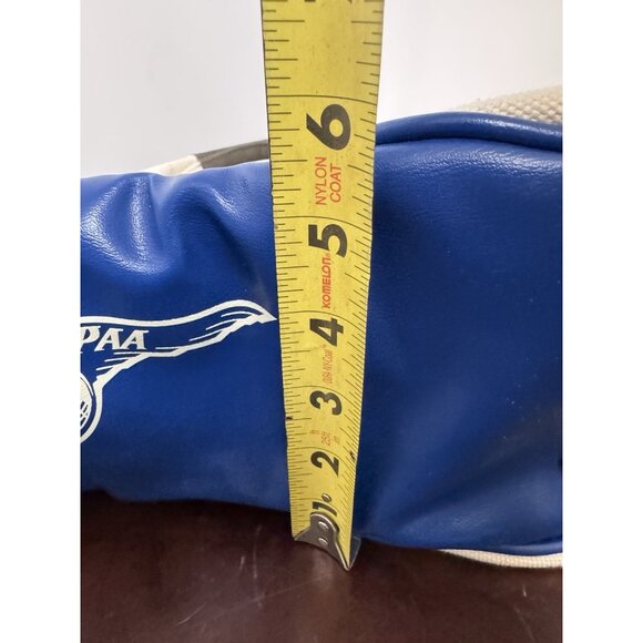 VTG PAA PAN AM Explorer Bag Weekender Pan Am White Canvas Travel Tag RARE MINT - Picture 13 of 15